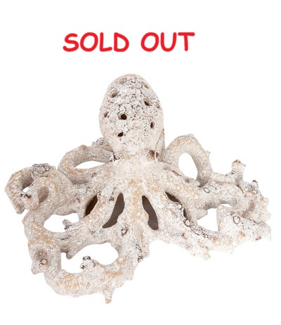 11 Inches Wide Coral Look Octopus