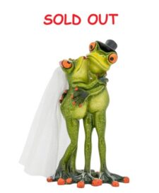 6 1/2 Inches High Bride and Groom Frog Figurine