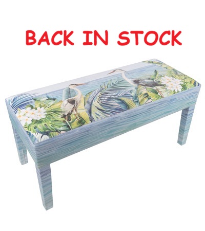 18 Inches High x 39 Inches Wide x 16 Inches Deep Herons Bench