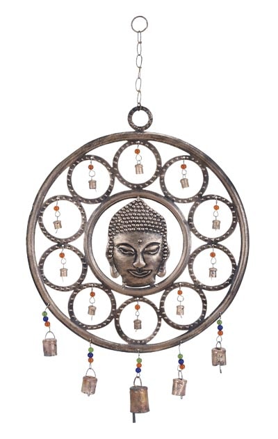 Round Metal Buddha Chime