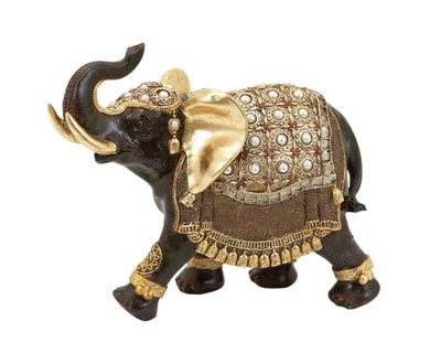 Decorated Elephant Figurine