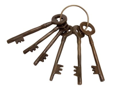 Antique Keys on Ring