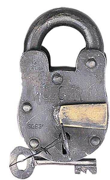 Antique Style Metal Lock and Keys