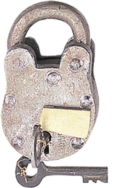 Antique Style Metal Lock & Keys