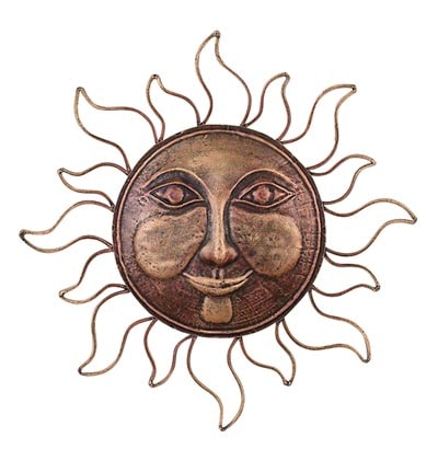 Metal Wall Sun Face