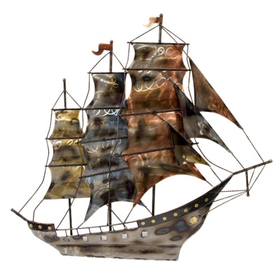 Clipper Ship Metal Wall Decor