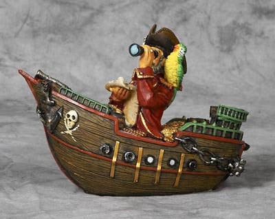 Pirate Ship Piggy Bank