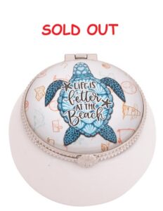 Beach Loving Turtle Trinket Box