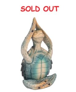 6 1/2 Inches High Salutation Position Yoga Turtle Figurine