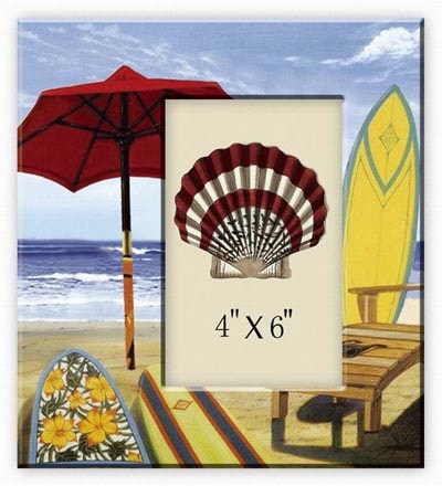 Surfboards Ceramic Photo Frame