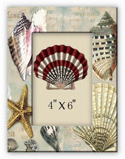 Beach Chairs Ceramic Photo Frame