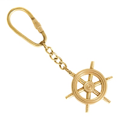 Ship Wheel Keyring