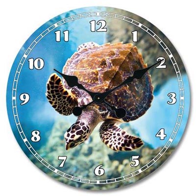 Sea Turtle Wall Clock