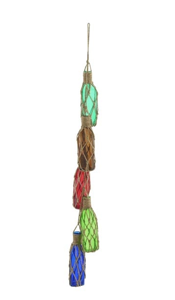 Glass Bottle Floats on Rope