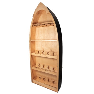 Wooden Boat Shaped Wine Cabinet - Image 4