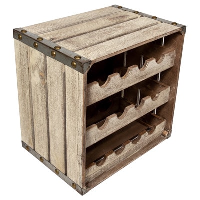 Rustic Wine Rackcrate Rustic Wine Rack - Globe Imports