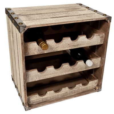 Rustic Wine Rackcrate Rustic Wine Rack - Globe Imports
