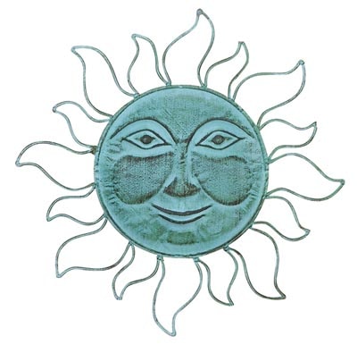 Metal Verdigris Sun