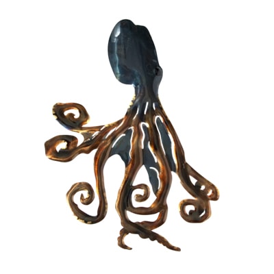 W-3324-Octopus-11-17-3166-2219 Metal Wall Octopus