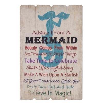 Mermaid Advice Sign