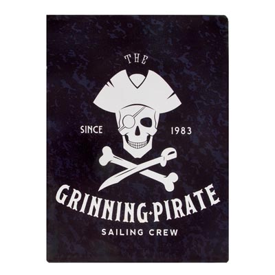Metal Grinning Pirate Sign
