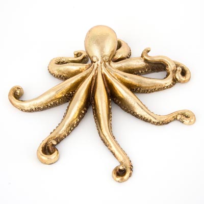Golden Octopus Figurine