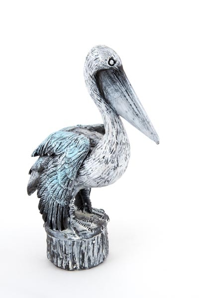 Rustic Pelican Figurine
