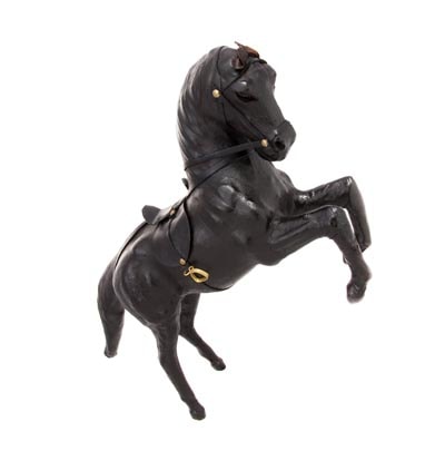 Decorative Leather Rearing Horse