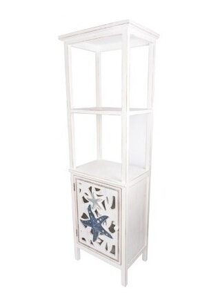 67 1/4 Inches High x 21 1/2 Inches Wide x 14 1/2 Inches Deep Starfish Cabinet Shelf