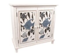 31 1/2 Inches Wide x 31 1/4 Inches High x 15 3/4 Inches Deep Wide Wooden Angelfish Cabinet