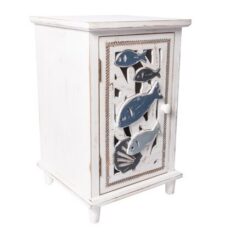 24 Inches High x 15 Inches Wide x 15 Inches Deep Wooden Fish Cabinet