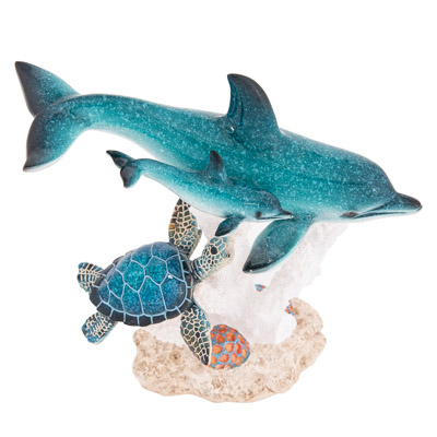 China Polyresin Dolphin Figurine, Resin Dolphin Craft (KNS6985) - China