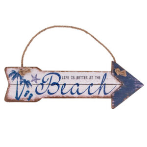 Beach Arrow Sign