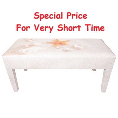 18 Inches High x 39 Inches Wide x 16 Inches Deep Sandy Beach Scene Bench