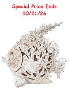 11 Inches High Coral-Look Fish