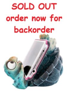 4 1/2 Inches Wide Blue Turtle Cell Phone Stand