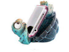 4 1/2 Inches Wide Blue Turtle Cell Phone Stand