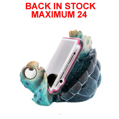4 1/2 Inches Wide Blue Turtle Cell Phone Stand