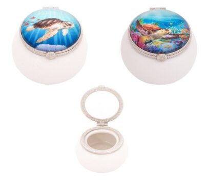 Assorted of Two Sea Turtle Trinket Boxes