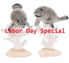 4 1/2 Inches High Assorted Manatee Figurine