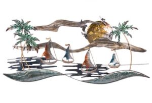 Metal Sailboats Island