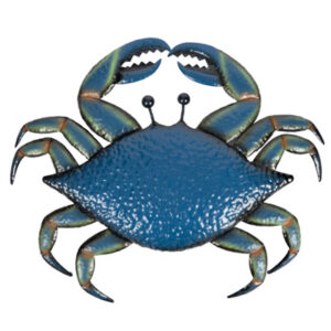 25" Metal Blue Crab