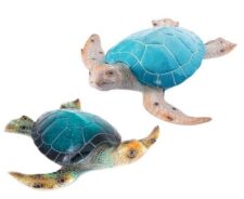 15 3/4 Inches Long Assorted Polystone Turtle Figurine