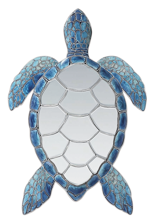23 1/2 Inches High Sea Turtle Wall Mirror