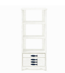 67 Inches High Cabinet with Fish Accents