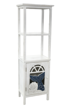 67 Inches x 19 3/4 Inches x 14 1/2 Inches Mermaid Tail Cabinet