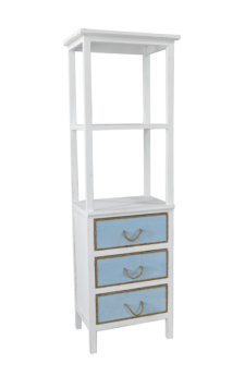 67 Inches High x 19 3/4 Inches x 14 Inches Rustic Cabinet with Drawers
