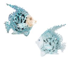 11 Inches High Assorted Coral-Look Fish