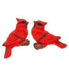 3" Wide Assorted Red Cardinal Polystone Magnet
