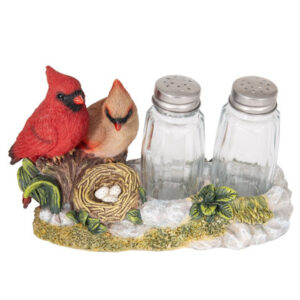 6 1/4 Inches Wide Cardinals Nest Salt & Pepper Set